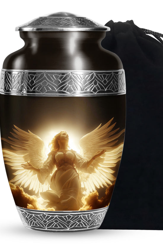 Divine Light Cremation Urn - Beautiful Angel Funeral Urn For Loved Ones