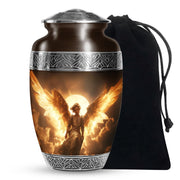 Goddess Angel Funeral Urn - Golden Sunlight Memorial Urn For Human Ashes