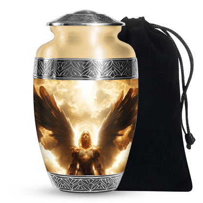 Golden Heaven Angel Cremation Urn - Divine Angel Cremation Urn For Adult Ashes
