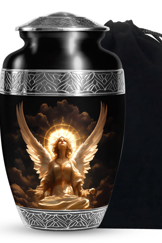 Divine Angle Funeral Urn - Peaceful Memorial Urn For Human Ashes