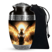 Beautiful Angel Cremation Urn – Elegant Golden Glow Urn For Loved Ones