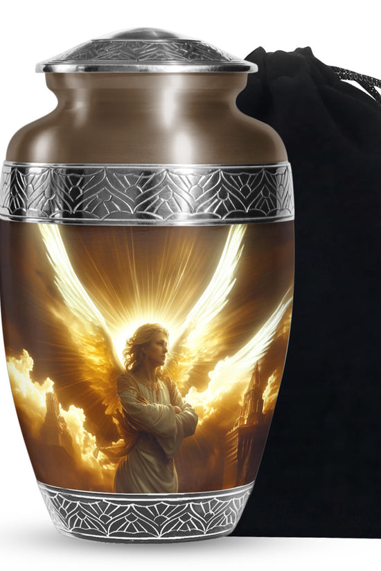 Angel Soul Memorial Urn - Peaceful Tribute of Light & Love Funeral Urn For Ashes