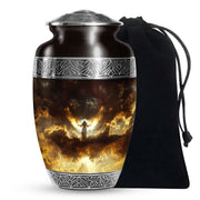 Guardian Angel Cremation Urn - Heavenly Glow Funeral Urn For Burial