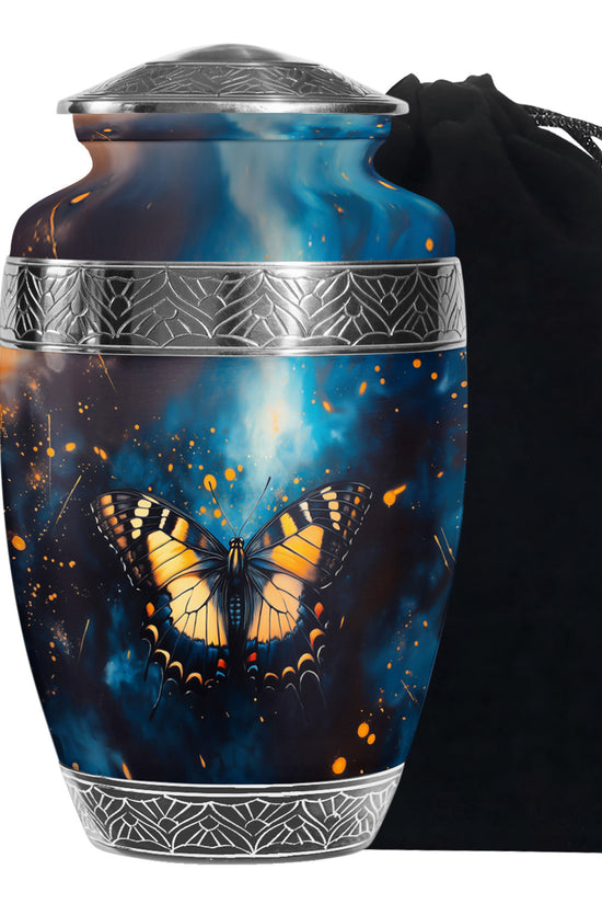 Monarch Butterfly Large Cremation Urn For Ashes For Adult Female