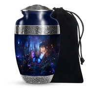 Blue Butterfly Urn For Ashes - Large Urn For Men & Women