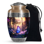 Blue Butterfly Cremation Urn For Ashes - Blue Butterfly Urn For Mom