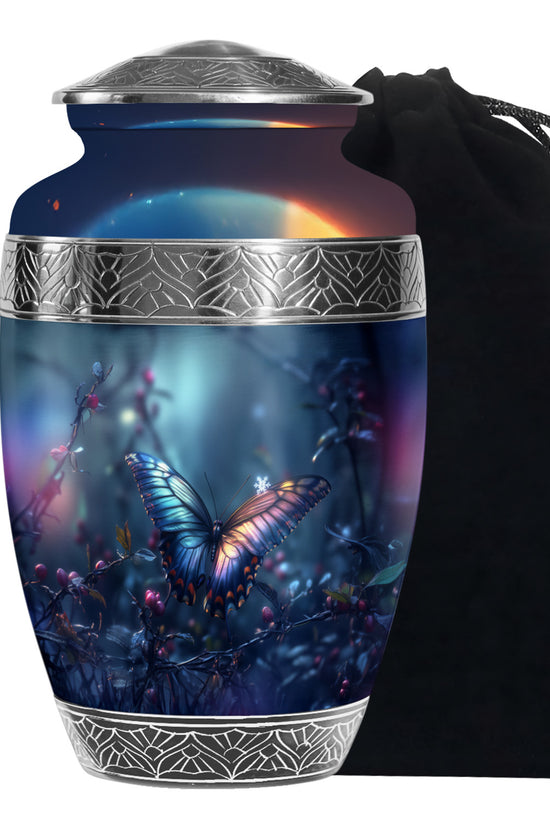 Magical Moonlit Butterfly Urn - Mesmerising Urns For Men & Women