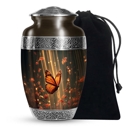 Monarch Butterfly Cremation Urn - Moonlit Butterfly Memorial Urns