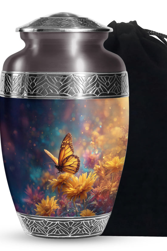 Beautiful Butterfly Cremation Urn - Decorative Urns For Mom Ashes
