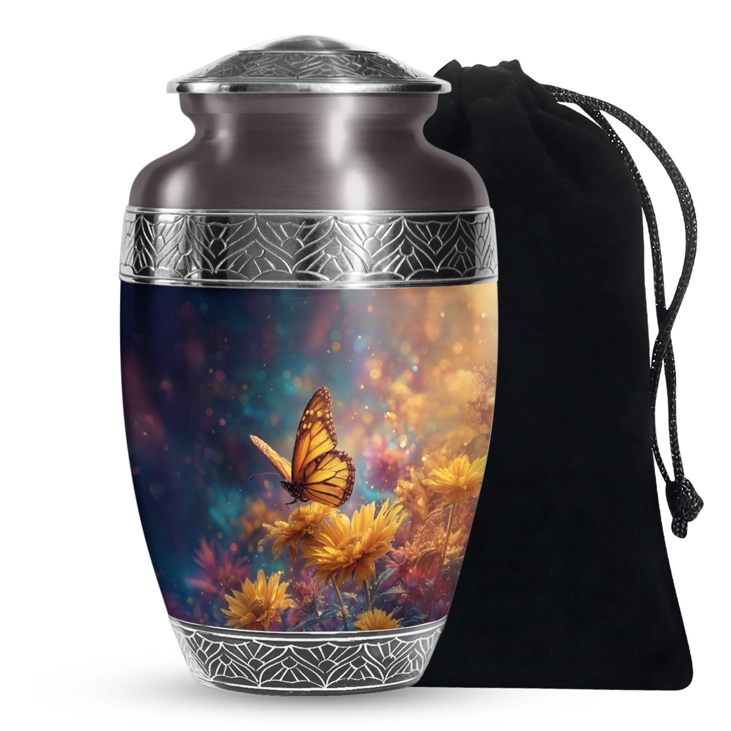 Beautiful Butterfly Cremation Urn - Decorative Urns For Mom Ashes