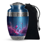 Blue Night Butterfly Urns - Beautiful Decor Urns For Mom Ashes