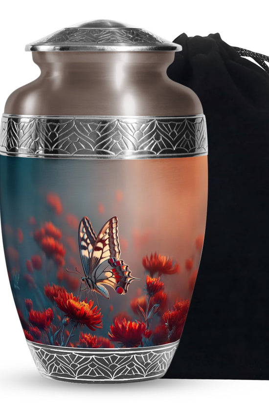 Colorful Butterfly Funeral Urn - Cremation Urns Large Adult Women