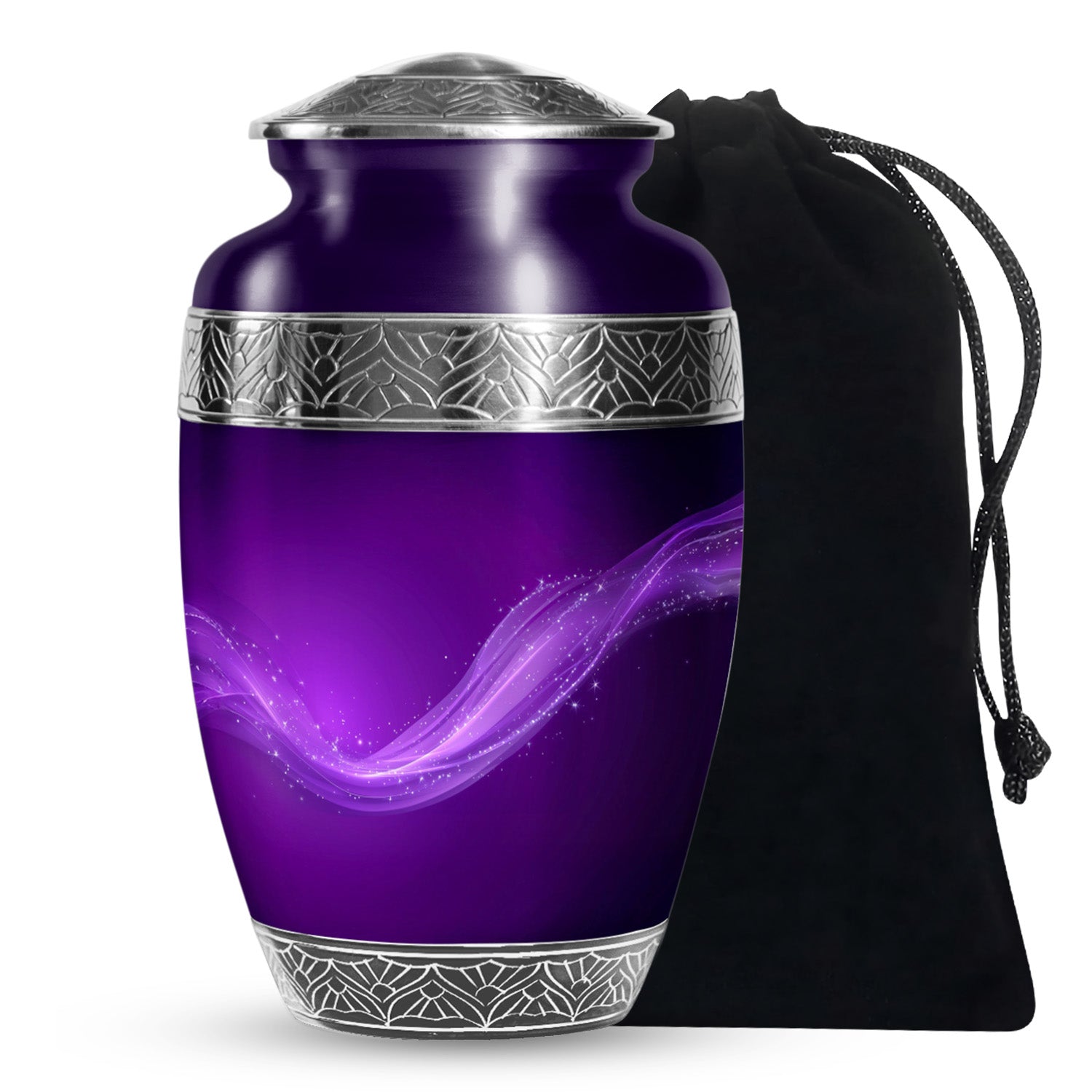 Customized Purple Color Urn - Beautifully Crafted Custom Urn For Ashes