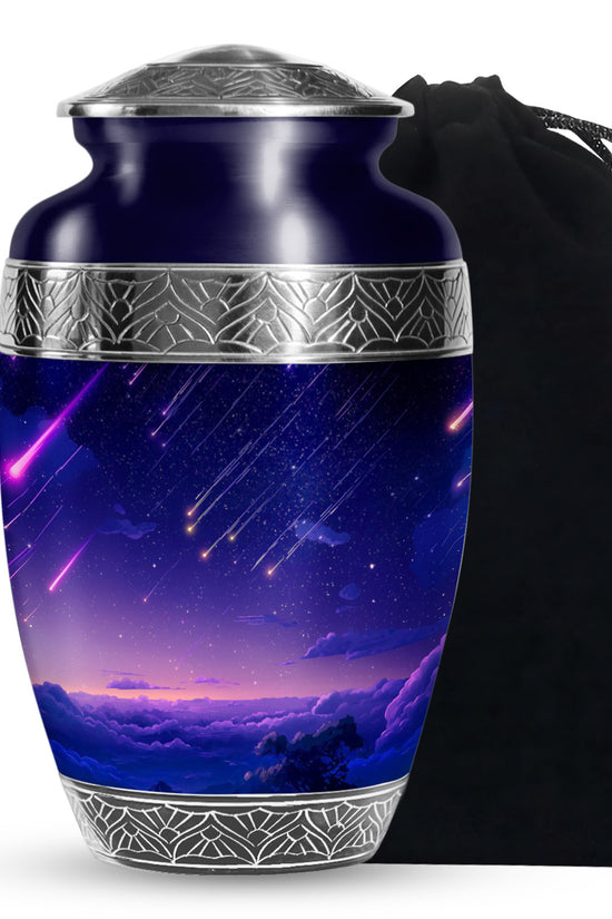 Shooting Stars Scenic Urn - Artistic Cosmic Tribute Urns For Ashes