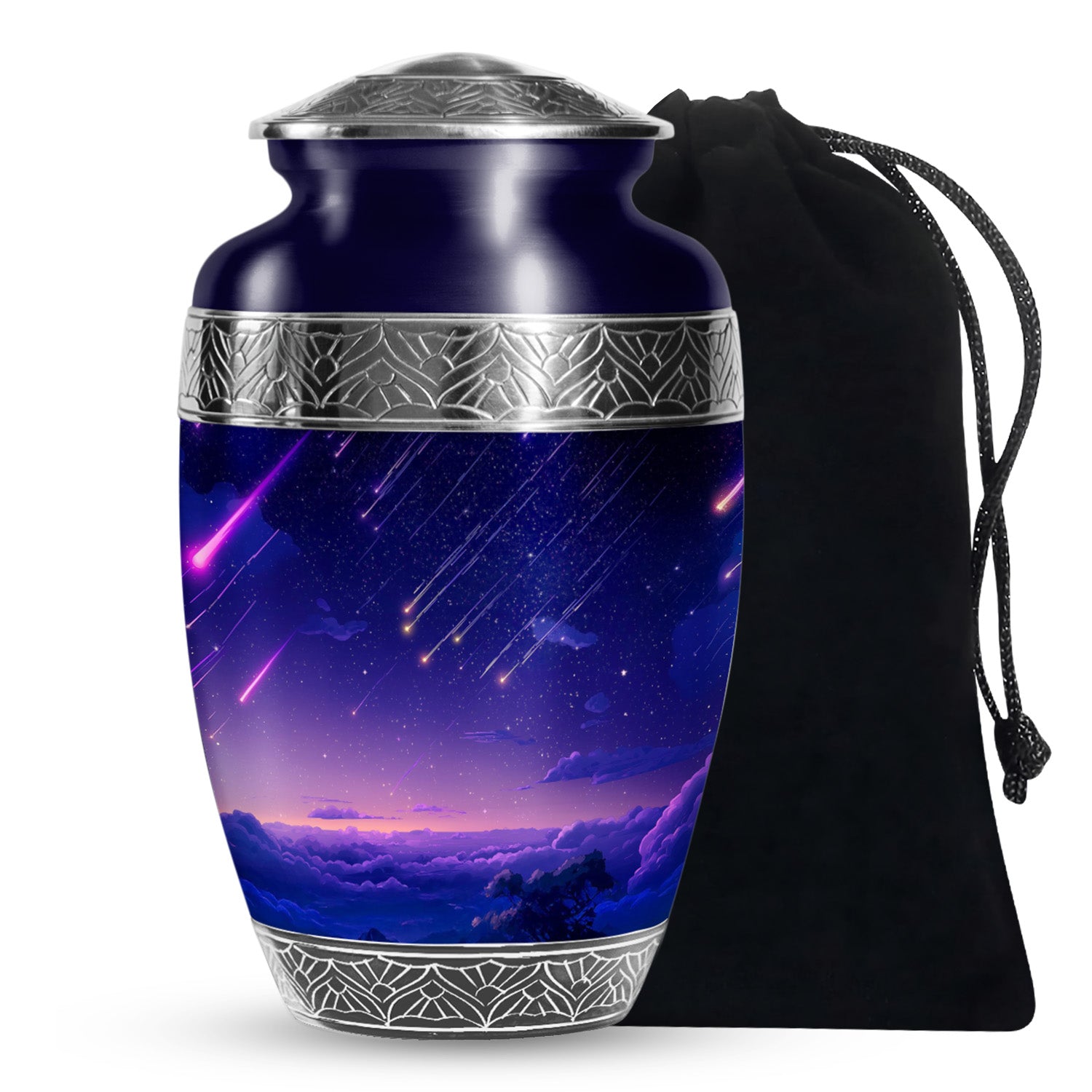 Shooting Stars Scenic Urn - Artistic Cosmic Tribute Urns For Ashes