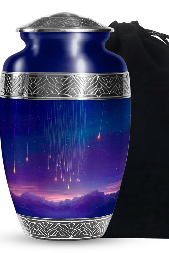 Night Shooting Stars Urn - Beautiful Handcrafted Urns For Women Ashes