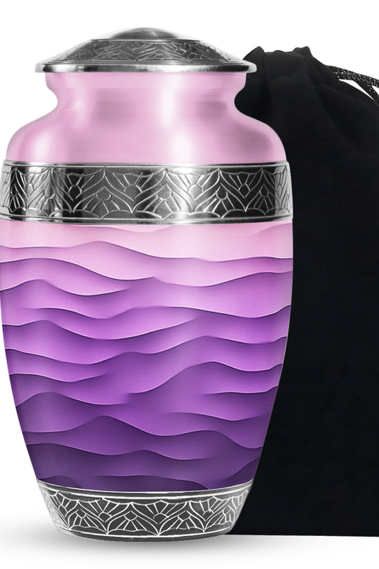 Premium Purple Cremation Urn – Personalized Decorative Urns for Ashes