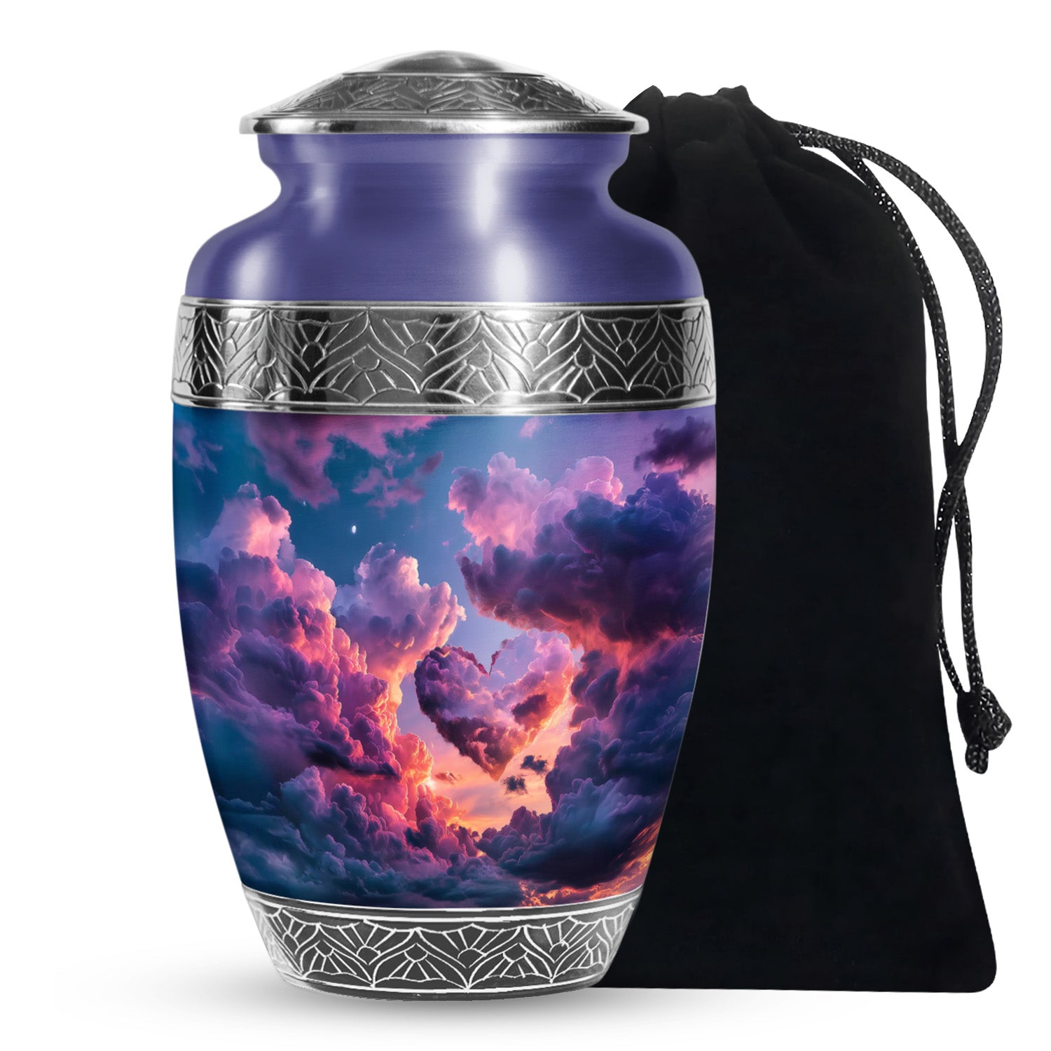 Beautiful Sky-Themed Cremation Urn - Unique Decor Urns For Human Ashes