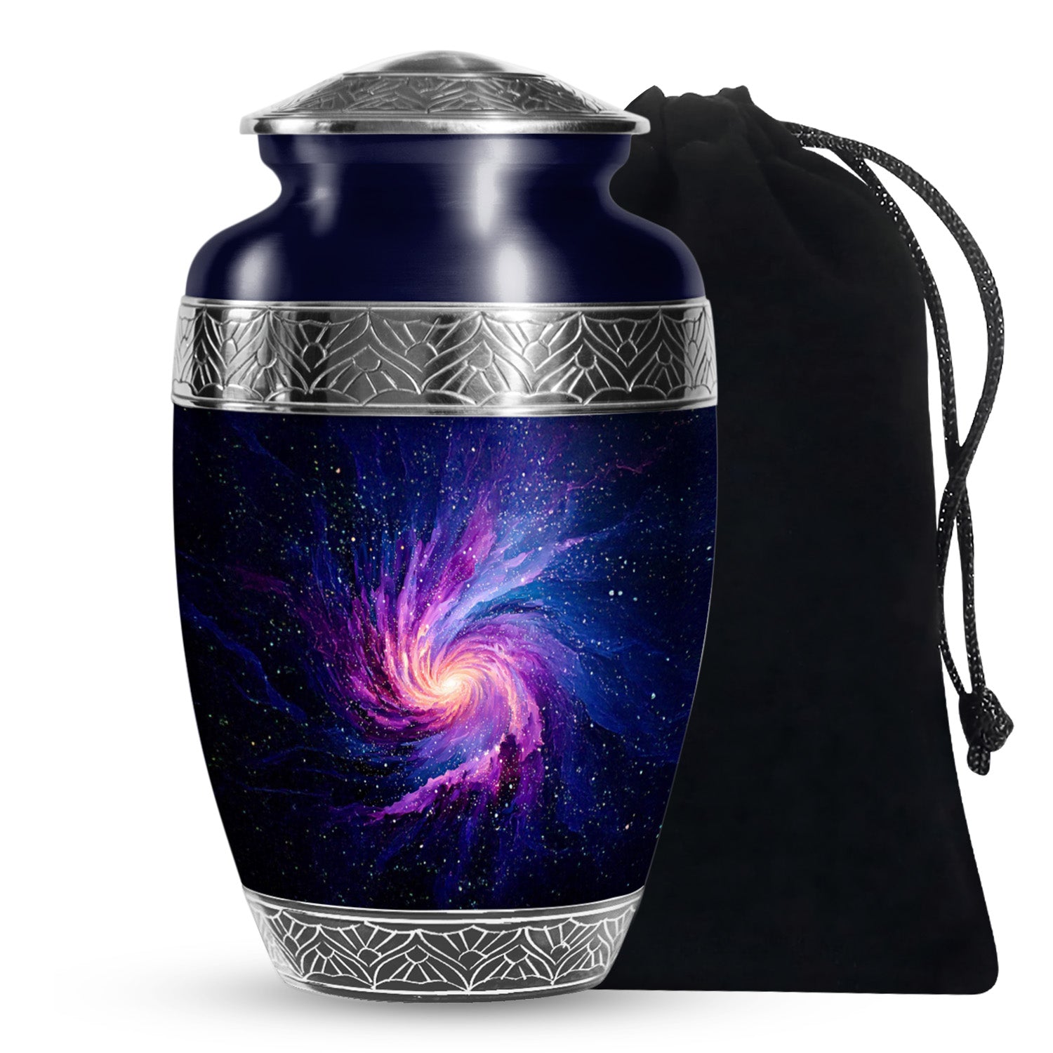 Galaxy Cremation Urn for Ashes – Cosmic Nebula Decorative Memorial Urn