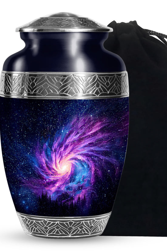 Black Galaxy Funeral Urn - Beautifully Crafted Urns For Human Ashes