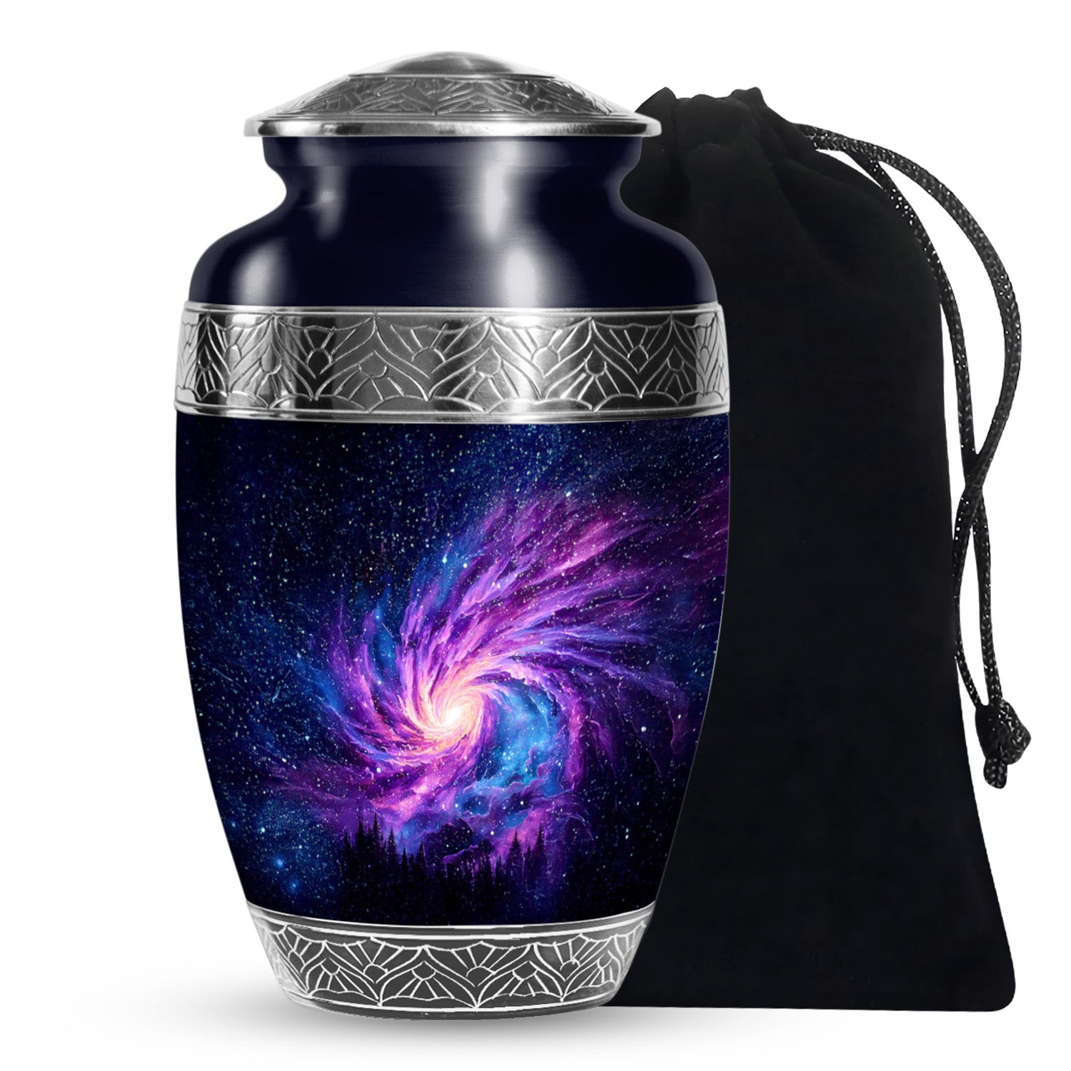 Black Galaxy Funeral Urn - Beautifully Crafted Urns For Human Ashes