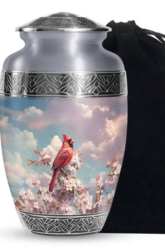 Cardinal Tribute Funeral Urn - Nature Cremation Urn For Human Ashes
