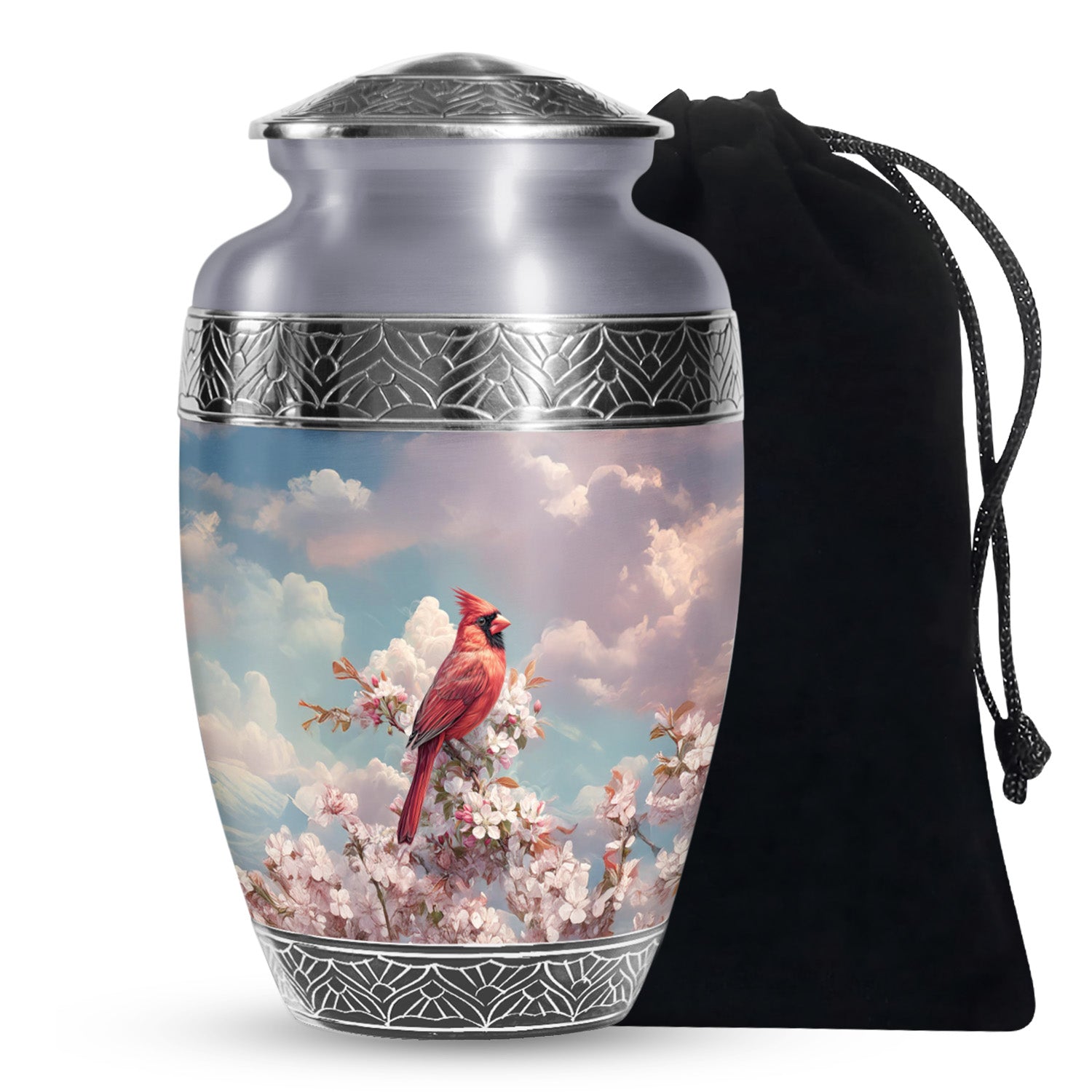 Cardinal Tribute Funeral Urn - Nature Cremation Urn For Human Ashes
