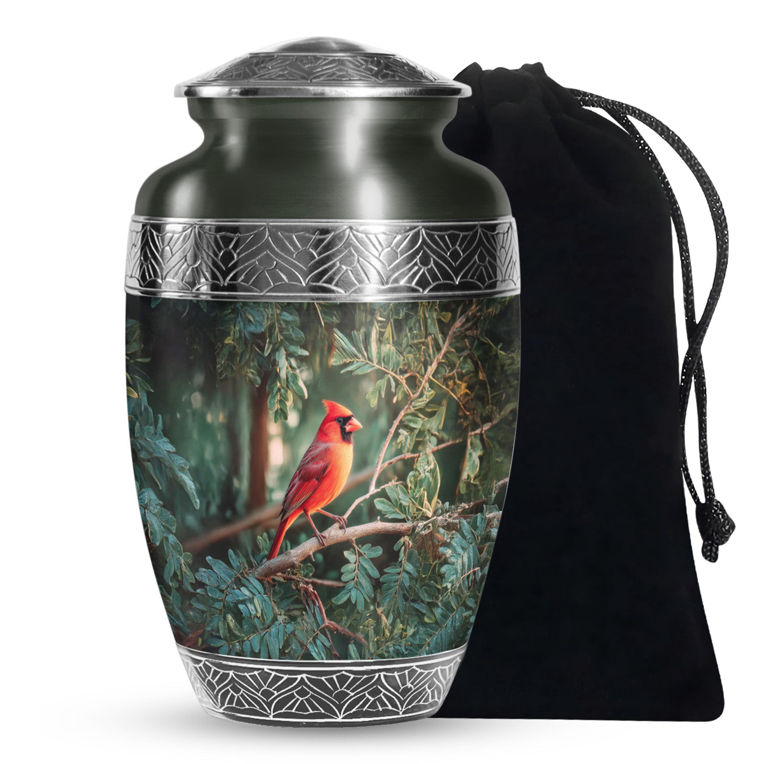 Bird Funeral Urn - Aluminium Cremation Urn For Male & Female