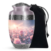 Pink Rose Cremation Urn - Beautiful Memorial Urn For Mother