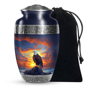 Bald Eagle Cremation Urn For Men - Bird Funeral Urn For Ashes