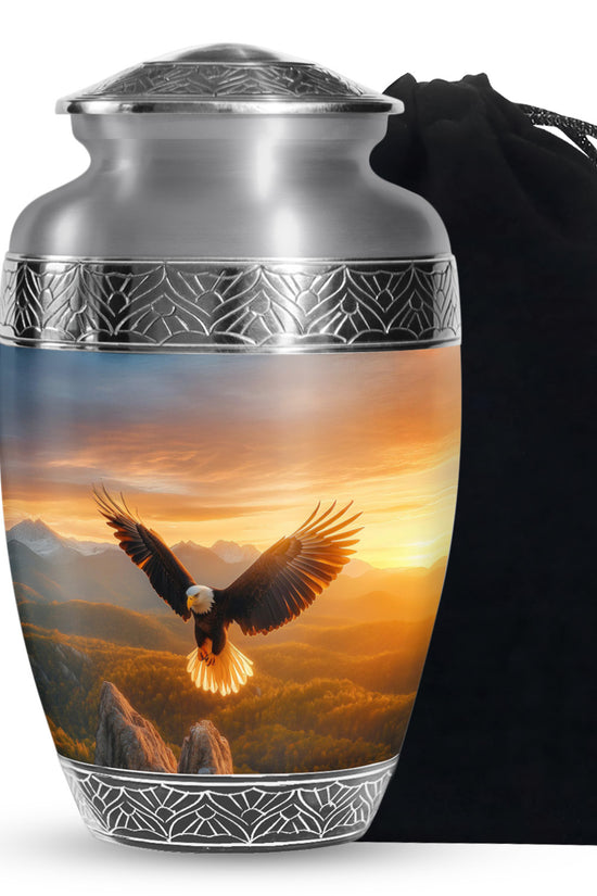 Flying Eagle Memorial Ashes Urn for Cremation - Urn For Ground Burial