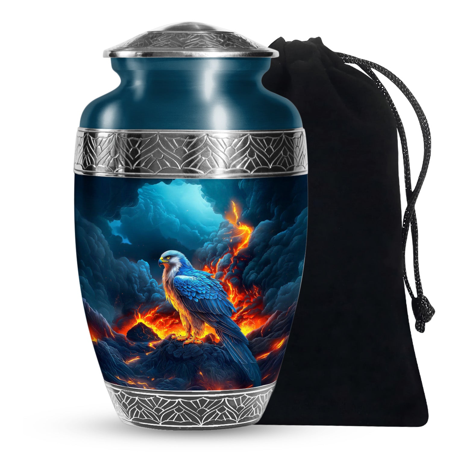Volcano Mountain Funeral Urn - Engle Cremation Urn For Dad