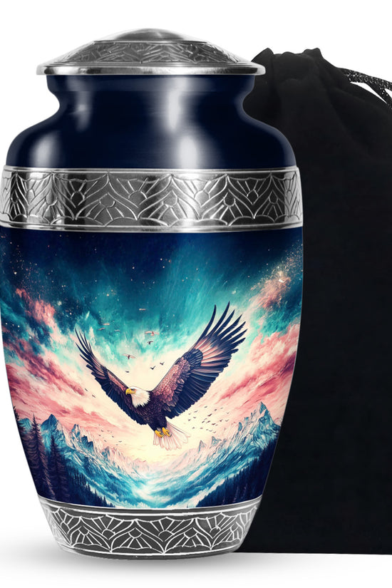 Wildlife Eagle Funeral Urn - Artistic Memorial Urn For Male & Female
