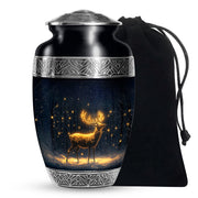 Glowing Deer Cremation Urn - Night Forest Cremation Urn For Dad & Mom
