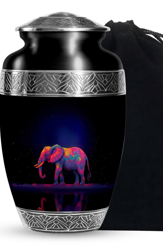 Colorful Elephant Urn – Artistic Cremation Urn For Loved Ones