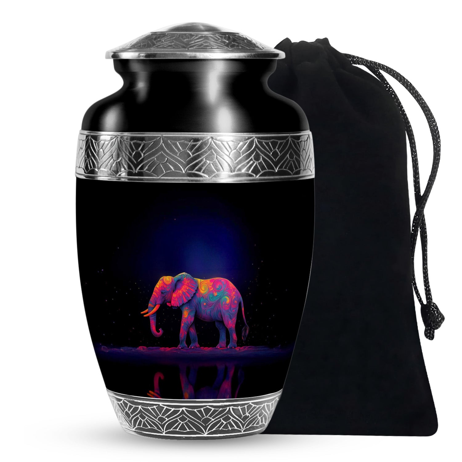 Colorful Elephant Urn – Artistic Cremation Urn For Loved Ones