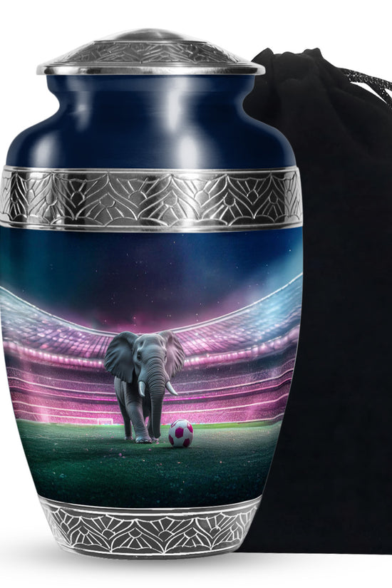 Elephant in Stadium Creamation Urn – Football Memorial Urn For Adult Ashes