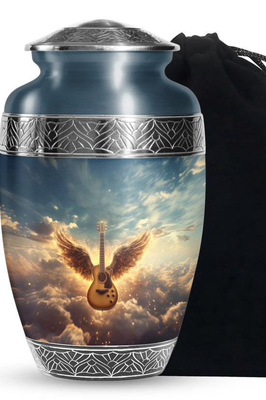 Beautiful Guitar Cremation Urn - A Peaceful Tribute Urn For Music Lovers