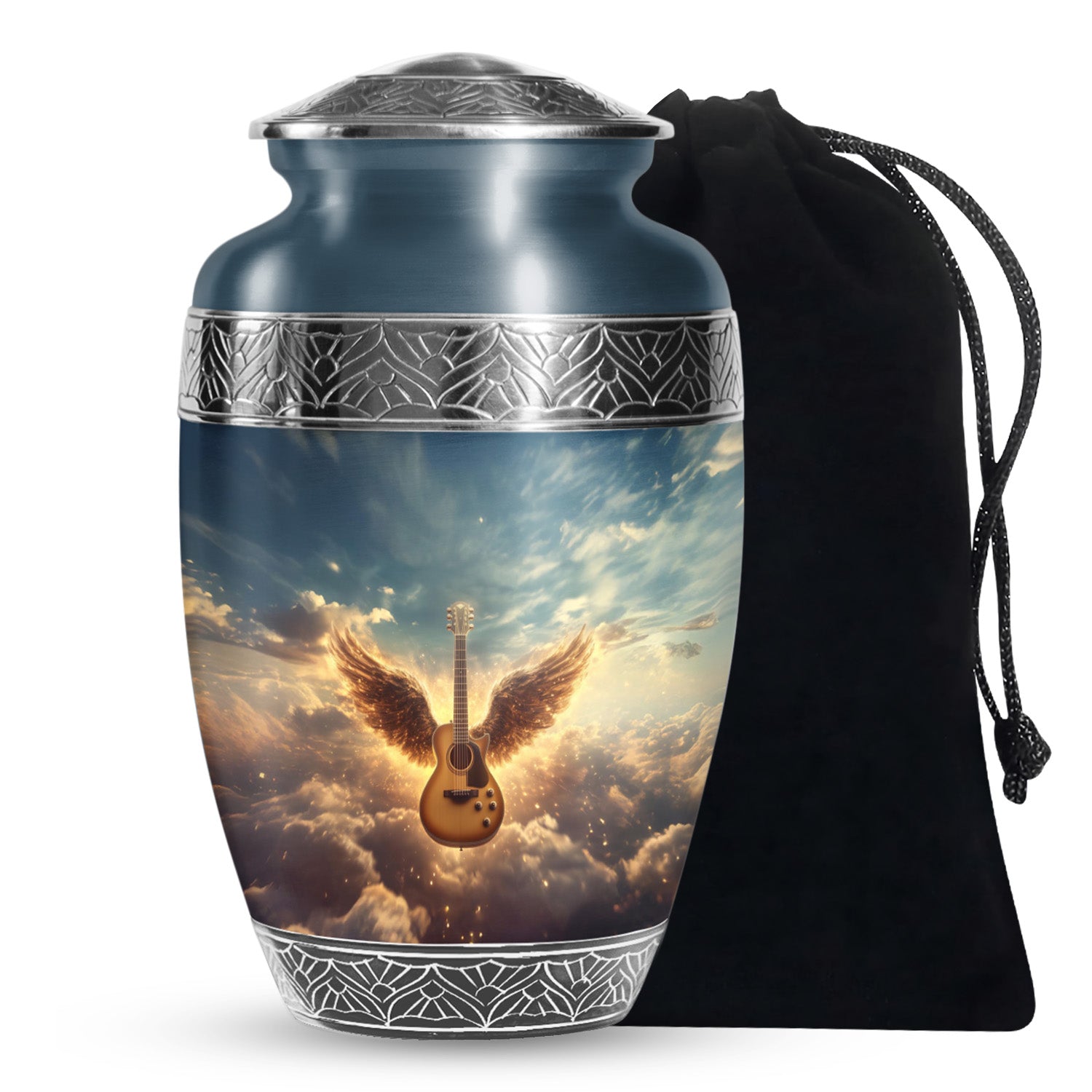 Beautiful Guitar Cremation Urn - A Peaceful Tribute Urn For Music Lovers
