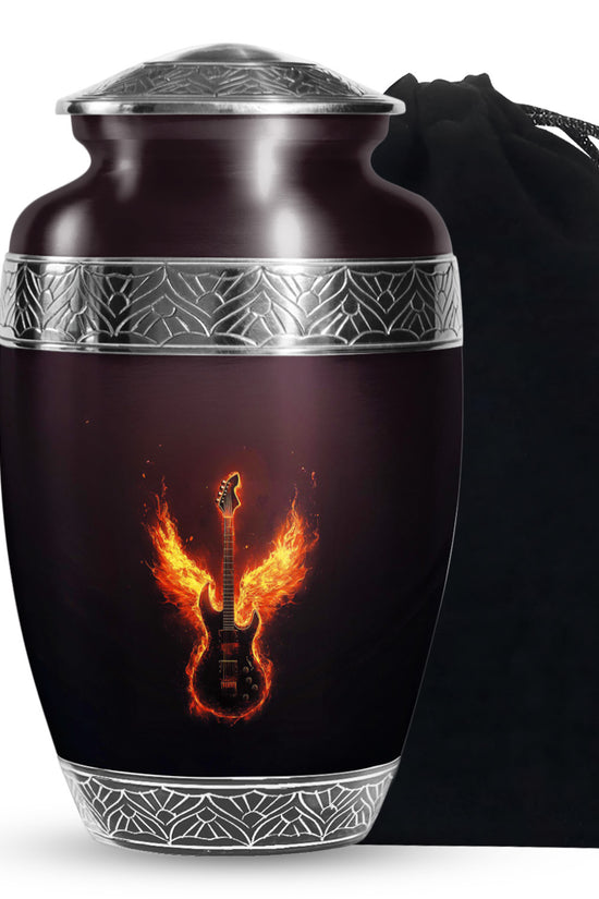 Firewings Guitar Urn - Unique Tribute Cremation Urns For Human Ashes
