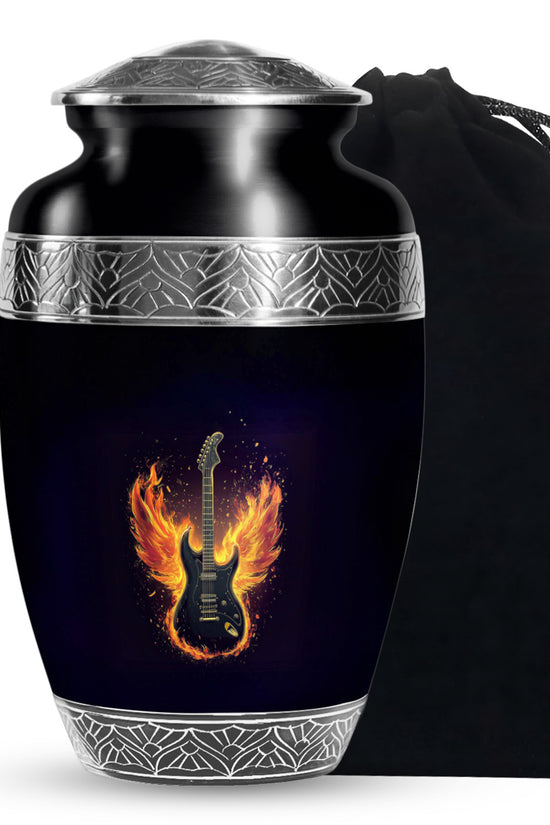 Firewings Guitar Urn - Beautifully Handcrafted Cremation Urn For Ashes