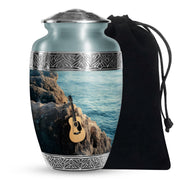 Music Guitar Cremation Urn -Beach Theme Urn For Ashes