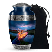 Golden Glow Dragonfly Funeral Urn - Beautiful Memorial Urn For Human Ashes
