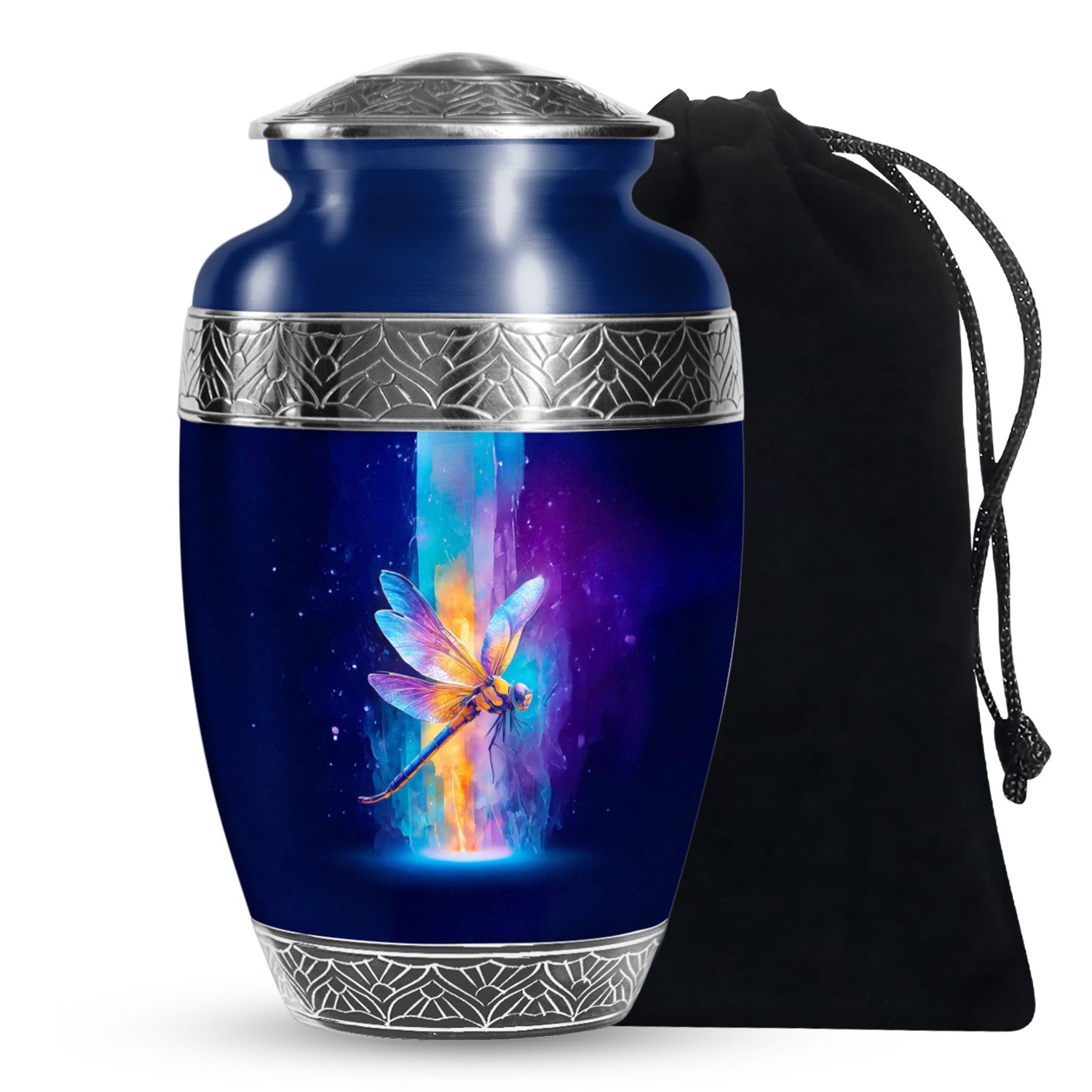 Dragonfly Cremation Urn - Colorful Light Memorial Urn For Human Ashes