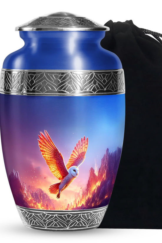 Flying Owl Cremation Urn - Cremation Urn For Human Ashes
