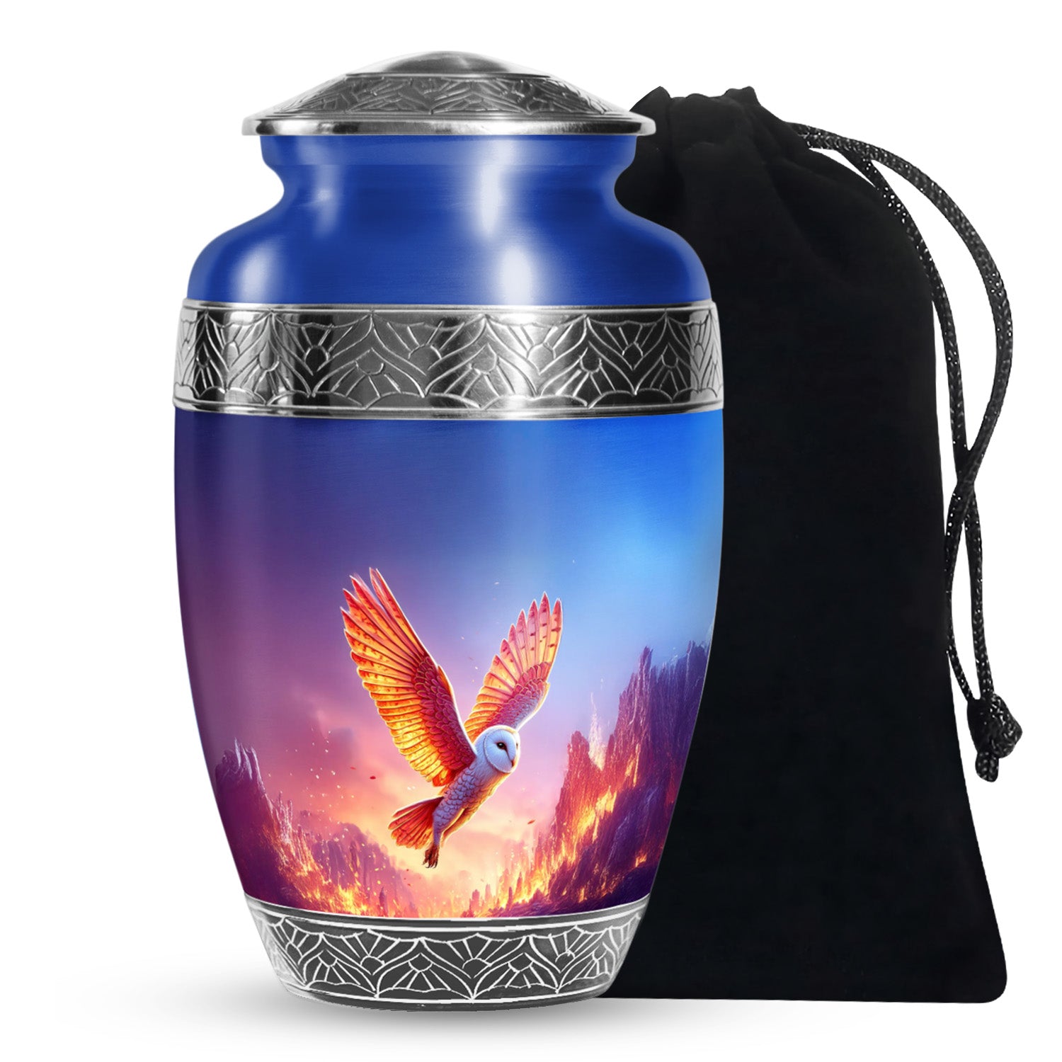Flying Owl Cremation Urn - Cremation Urn For Human Ashes