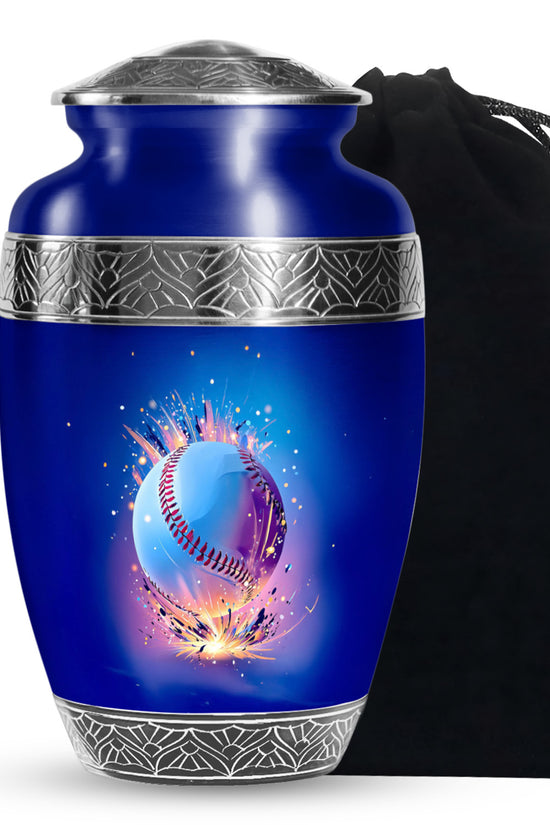 Baseball Energy Tribute Urn - Cremation Urn For Human Ashes Adult
