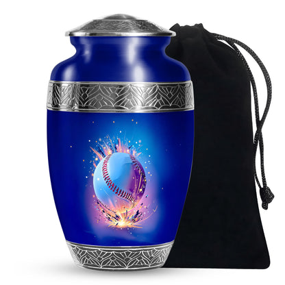 Baseball Energy Tribute Urn - Cremation Urn For Human Ashes Adult