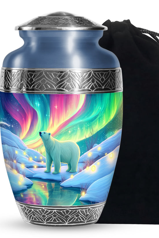 Polar Bear Memorial Urn - Cremation Urn For Adults Ashes