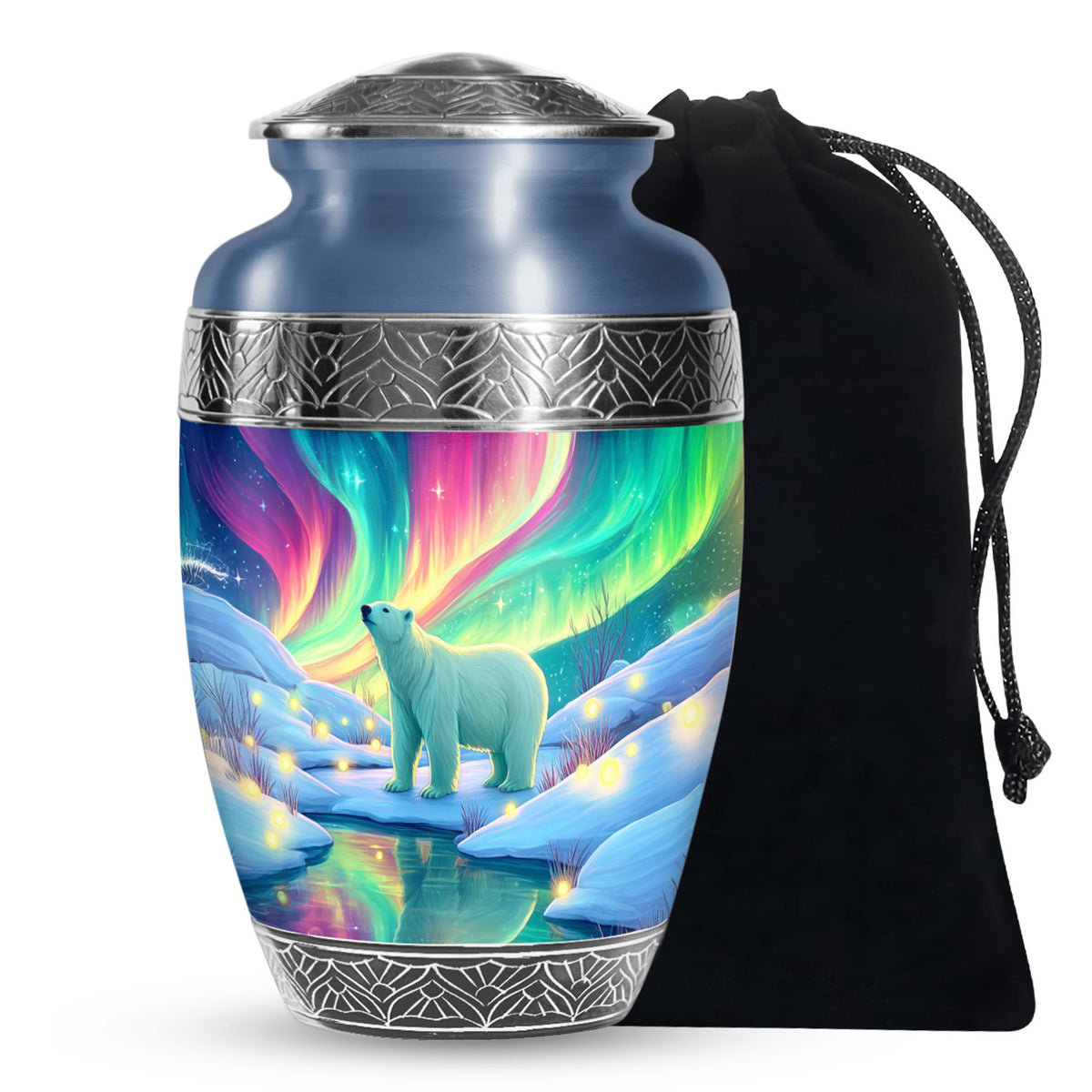Polar Bear Memorial Urn - Cremation Urn For Adults Ashes